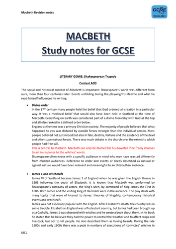 Why did shakespeare write macbeth image