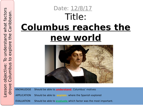 3. Columbus arrives in the Caribbean