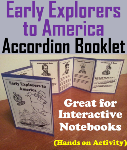 Early Explorers to America Accordion Booklet