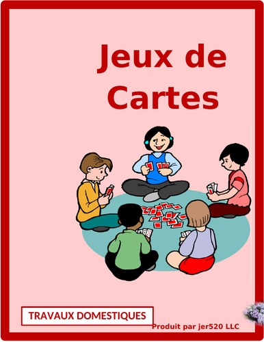 Travaux domestiques (Chores in French) Corvées Card Games