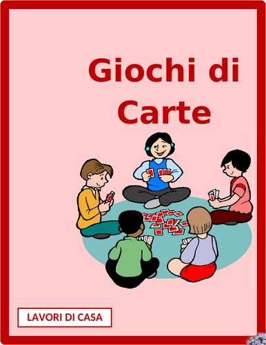 Lavori di casa (Chores in Italian) Card Games