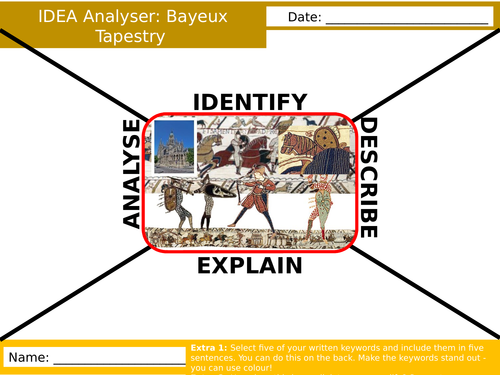 bayeux-tapestry-idea-analyser-worksheet-history-ks3-settler-starter-activity-cover-lesson