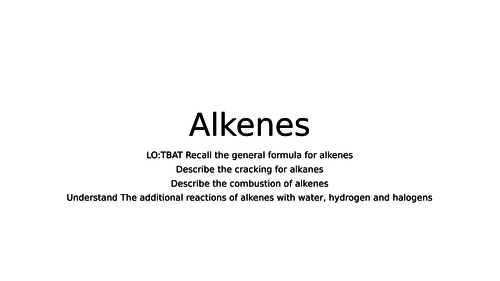 Gcse Chemstry Alkenes