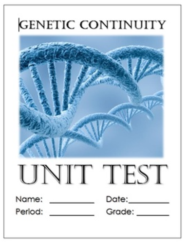 Genetics Unit Exam with Answer Key