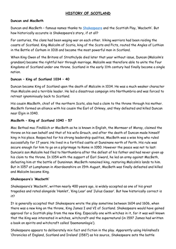 Macbeth worksheets pdf image