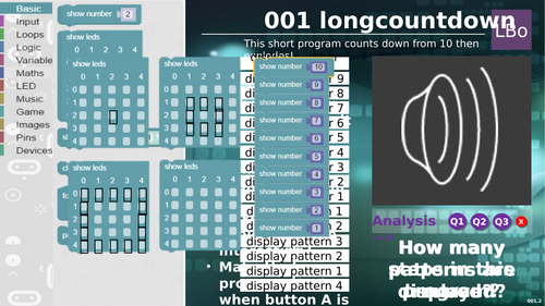 Micro:bit tutorial 1 LONG COUNTDOWN