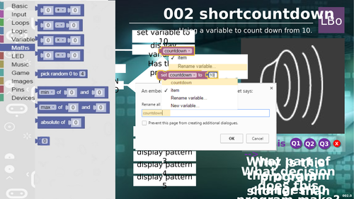 Micro:bit tutorial 2 SHORT COUNTDOWN