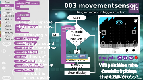 Micro:bit tutorial 3 MOVEMENT SENSOR