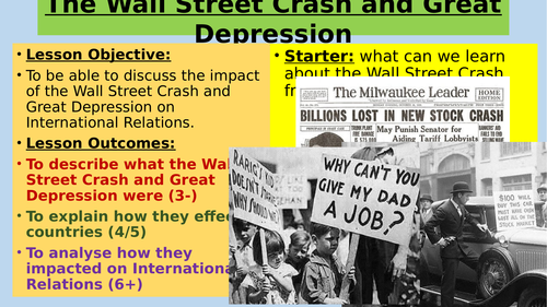 NEW OCR GCSE Option A: Wall Street Crash