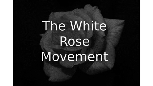 Devising from stimulus- White Rose Movement