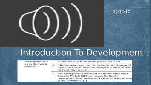 Introduction To Development