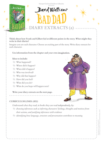 David Walliams Bad Dad Diary Extracts