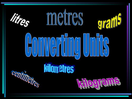 Converting Measurements PowerPoint - Metres and Centimetres