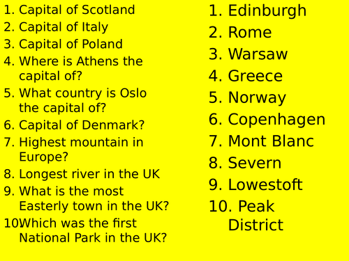 travel geography quiz questions