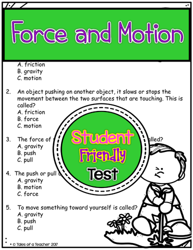 Force and Motion Test