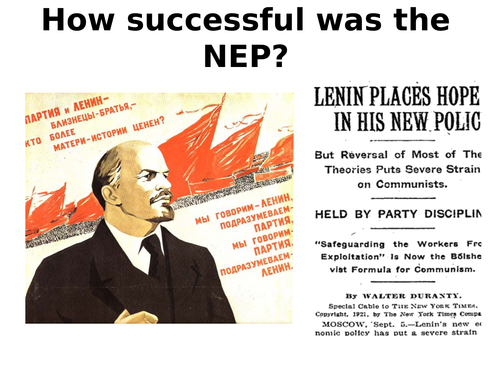 How successful was the NEP?