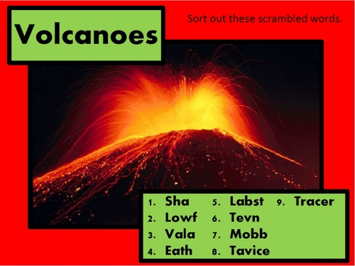 Natural Hazards Lesson 4 - Living near volcanoes