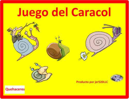 Quehaceres (Chores in Spanish) Caracol Snail Game
