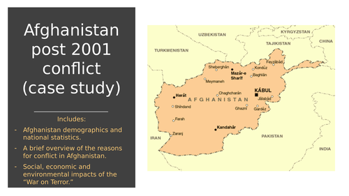A LEVEL GEOGRAPHY AFGHANISTAN CONFLICT CASE STUDY