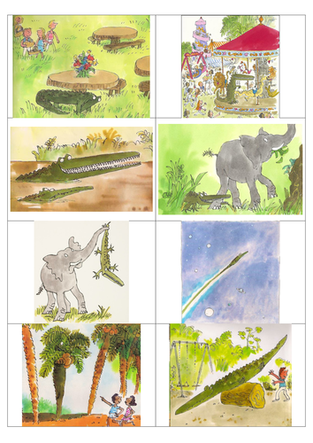 Year 2 English/ Literacy 1 week of Enormous Crocodile by Roald Dahl (Take One Book)