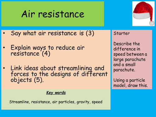 Air Resistance & Santa - Christmas Physics