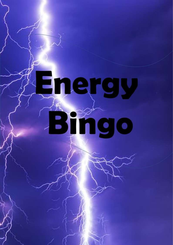 Physics Bingo: Energy
