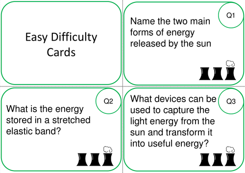 Energy Task Cards (Physics): Includes 45 differentiated cards!