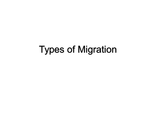 Simple Migration Type Animation