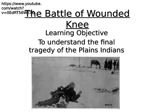 American West - Battle of Wounded Knee | Teaching Resources