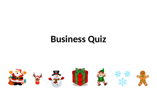 GCSE Business Studies/Christmas Quiz (updated with answers 2021)