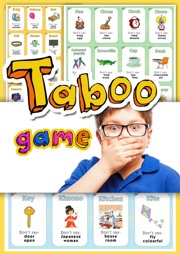 Taboo Speaking Game | ESL Vocabulary & Conversation Activity | Printable PDF