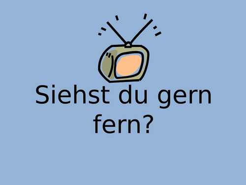 Was siehst du gern/nicht gern im Fernsehen
