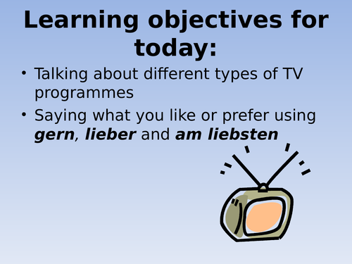 TV Programmes Introduction