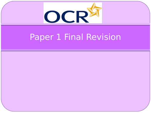 New OCR GCSE PE Revision PowerPoints for Paper 1 and 2