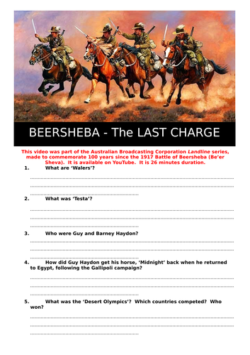 Beersheba - The Last Charge