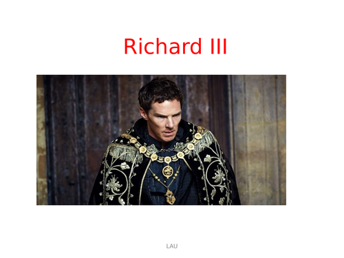 Richard III - Context and discussion of themes in the play