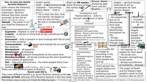 AQA B GCSE - Islam Revision Resource