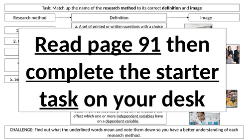 AQA A Level - Sociology - Research Methods