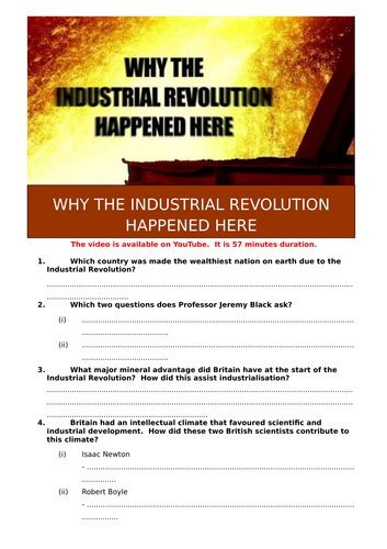 Why the Industrial Revolution Happened Here