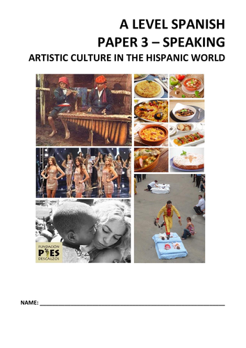 Spanish A Level - Paper 3: Discussion cards (Theme 2, Artistic culture in the Hispanic world)