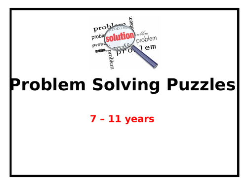 6 Maths Problem Solving Puzzles - PowerPoint