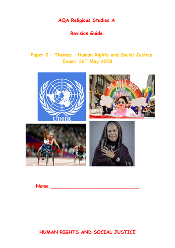 AQA Religious Studies GCSE - Human Rights and Social Justice Revision Guide