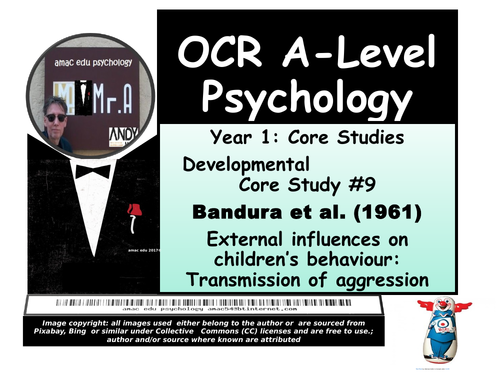 OCR A-Level Psychology: Core Study #9 Bandura et al. (1961)