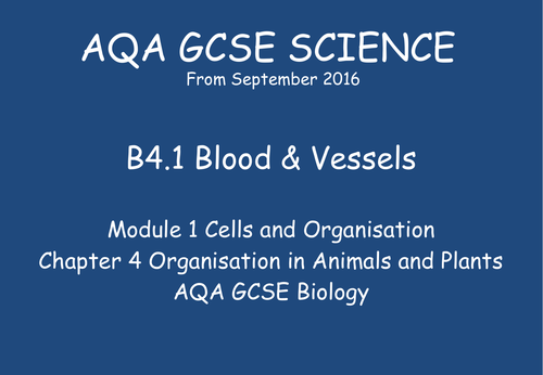 NEW GCSE Biology -  B4 Organisation in Animals and Plants