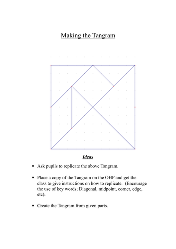 ANGLE, TANGRAMS, POLYGONS and TRIGONOMETRY