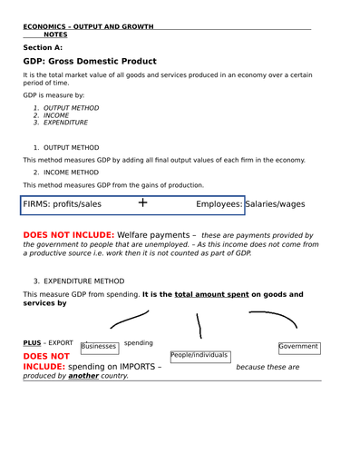 Economic Growth - Notes