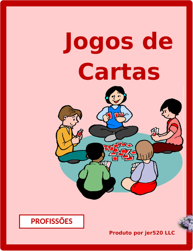 Profissões (Professions in Portuguese) Card Games