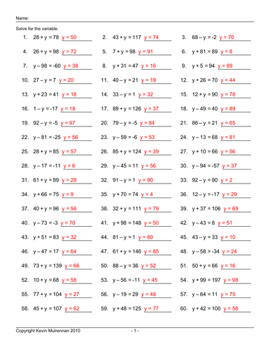 math problems algebra