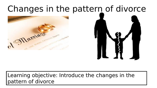 Changes in the pattern of  divorce