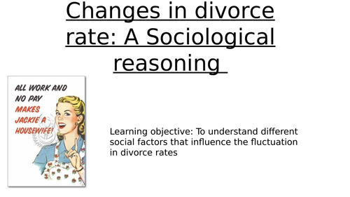 Sociological reasons for divorce